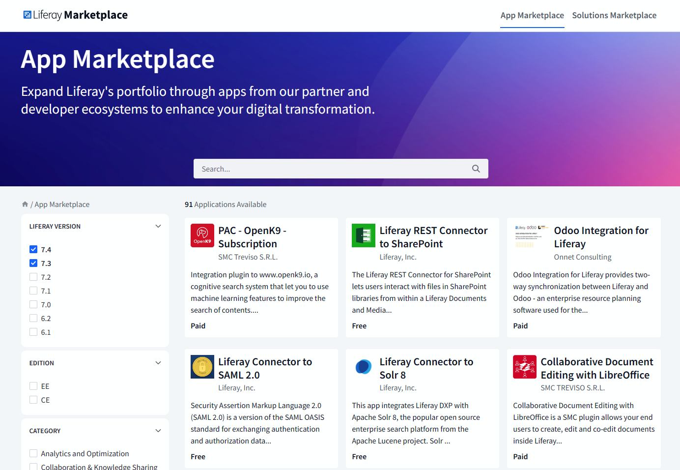 Liferay Marketplace